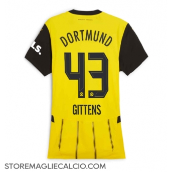 Borussia Dortmund Jamie Bynoe-Gittens #43 Maglia Gara Casa Repliche 2024-25 Donna Maniche Corte